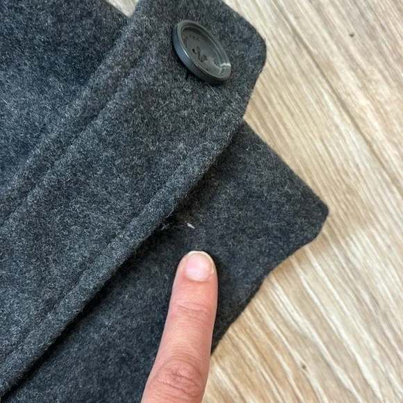 Calvin Klein gray men wool pea coat size XXL